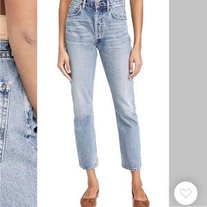 Citizens of Humanity Charlotte Crop High Rise Straight Jeans